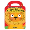 Aslan - Çıkartmalı-Çantalı Kolay Boyama