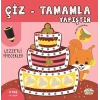 Çiz-Tamamla-Yapıştır Lezzetli Yiyecekler