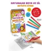 Hayvanlar - Boya ve Sil Aktivite Kitabı / 3 Yaş +