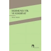 Hermeneutik ve Edebiyat
