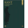 Kant Çalışmaları Dergisi Sayı 1