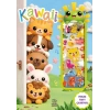 Kawaii - Puffy Parlak Çıkartmalı Boyama Kitabı