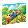 Renkli Tren Ahşap Puzzle