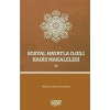 Sosyal Hayatla İlgili Hadis Makaleleri 1