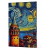 Van Gogh 5 - Galata Çizgili Yan Boyamalı Defter
