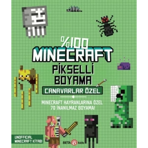 %100 Minecraft Pikselli Boyama - Canavarlar Özel