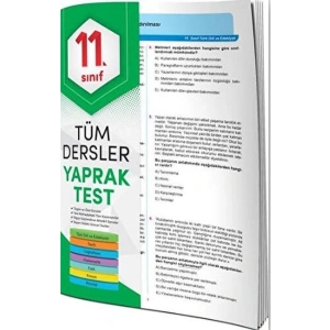 11. Sınıf Tüm Dersler Yaprak Test