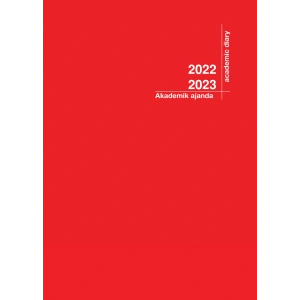 2022-2023 Akademik Ajanda 21X29 Kırmızı