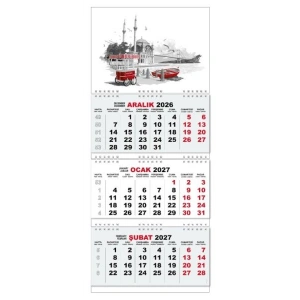 2027 Gemici Duvar Takvimi - Ortaköy