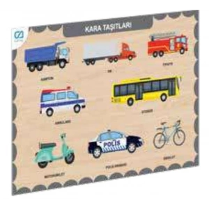 Ahşap Kara Taşıtları Eğitici Set