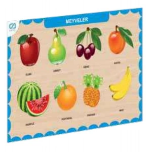 Ahşap Meyveler Eğitici Set