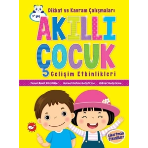 Akıllı Çocuk Gelişim Etkinlikleri Dikkat ve Kavram Çalışmaları - Çıkartmalı Etkinlikler