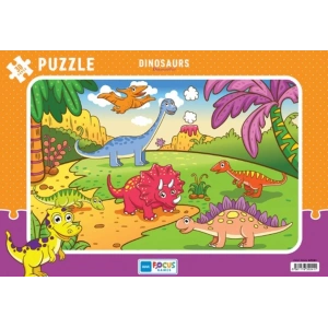Blue Focus Dinosaurs (Dinozorlar) - Puzzle 30 Parça