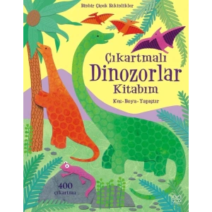 Çıkartmalı Dinozorlar Kitabım / Kes - Boya - Yapıştır