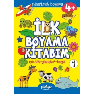 Çıkartmalı İlk Boyama Kitabım 4+ Yaş-1