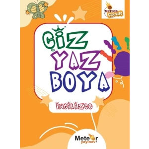 Çiz Yaz Boya İngilizce Boyama Kitabı