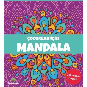Çocuklar için Mandala - Mor