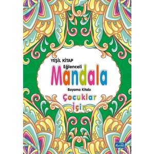 Çocuklar İçin Mandala Yeşil