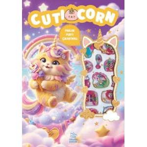 Cuticorn - Puffy Parlak Çıkartmalı Boyama Kitabı