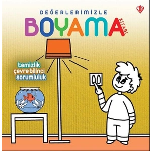 Değerlerimizle Boyama Kitabı Temizlik Çevre Bilinci Sorumluluk
