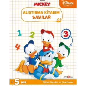 Disney Eğitsel Çıkartmalı Alıştırma Kitabım Sayılar