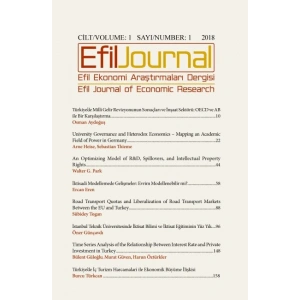 Efil Ekonomi Araştırmaları Dergisi - Cil:1 Sayı:1 2018