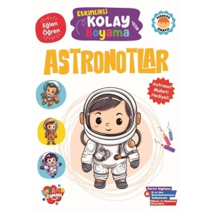 Etkinlikli Kolay Boyama -Astronotlar