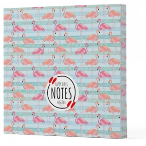 Flamingo 1 - Çizgisiz Yan Boyamalı Defter