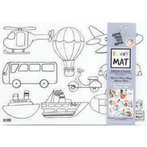 Funny Mat - İş Makineleri Ve Taşıtlar 33,5 x 48 cm