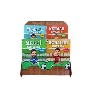 Futbolcular Boyama Kitapları Standı (Kasa Önü  125 Kitap)
