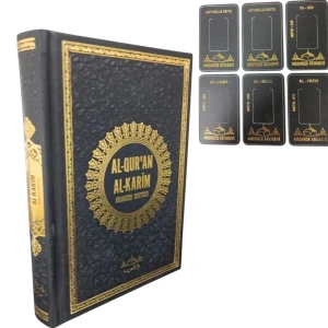 Hafız Boy Termo Deri Al Quran Al Karim Almanca Kuran Siyah