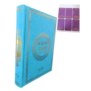 Hafız Boy Termo Deri Al Quran Al Karim Almanca Kuran Turkuaz