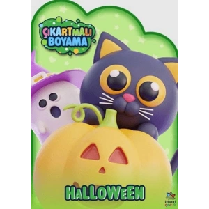 Halloween Zamanı - Çıkartmalı Boyama Kitabı