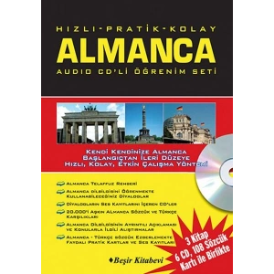 Hızlı Pratik Kolay Almanca Audio CDli Öğrenim Set