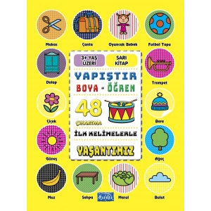 İlk Kelimelerle Yaşantımız - Yapıştır-Boya-Öğren