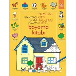 İspanyolca İlk Yüz Sözcük Boyama Kitabı