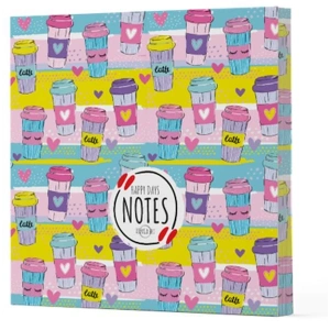 Kahve 10 - Çizgisiz Yan Boyamalı Defter