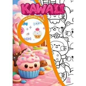 Kawaii Çıkartmalı Boyama Kitabı