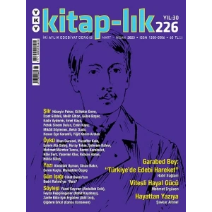 Kitap-lık Sayı 226 - Garabed Bey ve “Türkiye’de Edebi Hareket”
