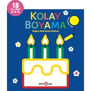 Kolay Boyama Doğum Günü Resim Kitabım