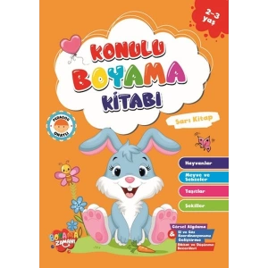 Konulu Boyama - Sarı Kitap(2-3 Yaş)