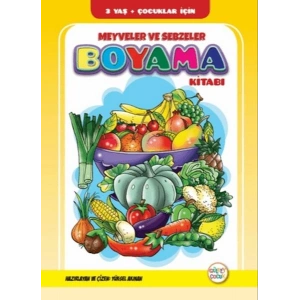 Meyveler ve Sebzeler Boyama Kitabı
