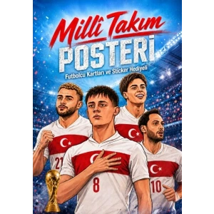 Milli Takım Poster Kitabı - (Futbolcu Kartı+Futbolcu Sticker Hediyeli)