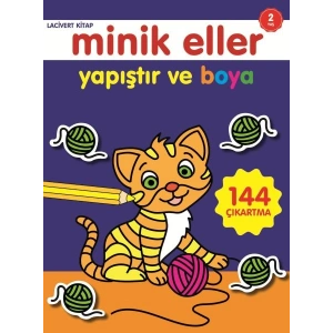 Minik Eller Yapıştır Ve Boya - Lacivert Kitap