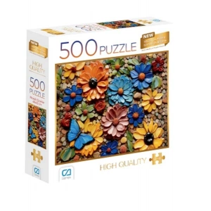 Mozaik Çiçekler Puzzle 500