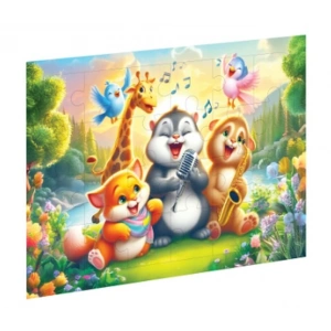 Neşeli Dostlar Ahşap Puzzle