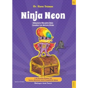 Ninja Neon Kâbuslarla Mücadele Eden Çocuklar için Aktivite Kitabı