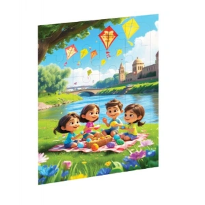 Piknik Günü Ahşap Puzzle