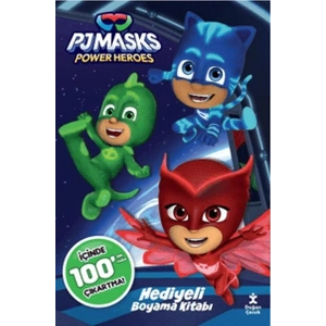 Pj Masks 100+ Çıkartma Hediyeli Boyama Kitabı