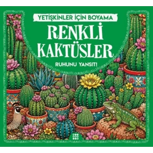 Renkli Kaktüsler & Yetişkinler için Boyama